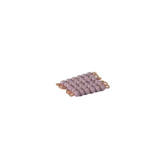 Square of 6 in individual glass beads: purple - Nienhuis AMI