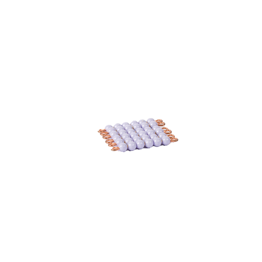 Square of 6 in individual nylon beads: purple - Nienhuis AMI