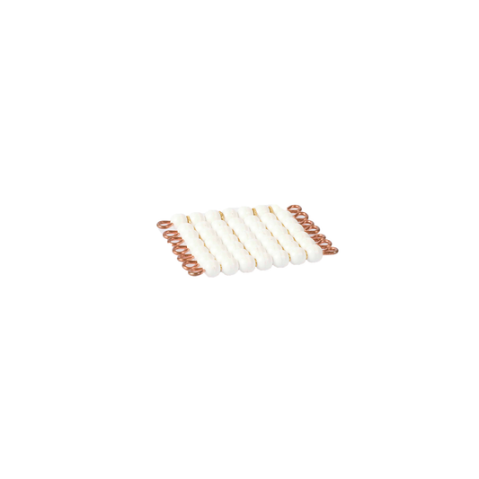 Square of 7 in individual nylon beads: white - Nienhuis AMI