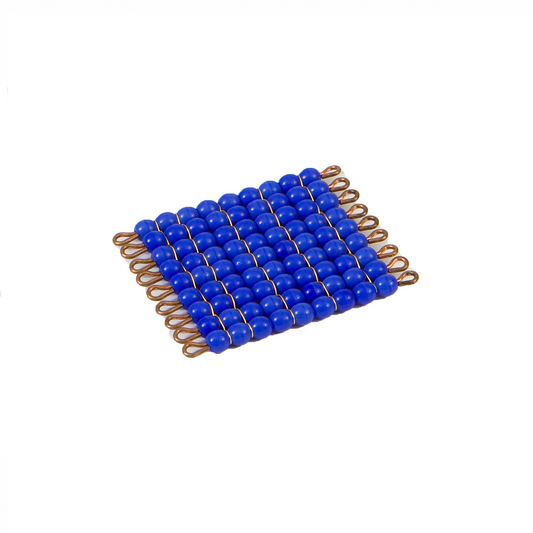 Carré de 9 en perles de verre individuelles : bleu foncé  - Nienhuis AMI