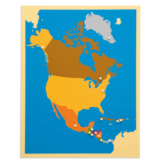 Puzzle-Karte: Nordamerika - Nienhuis AMI