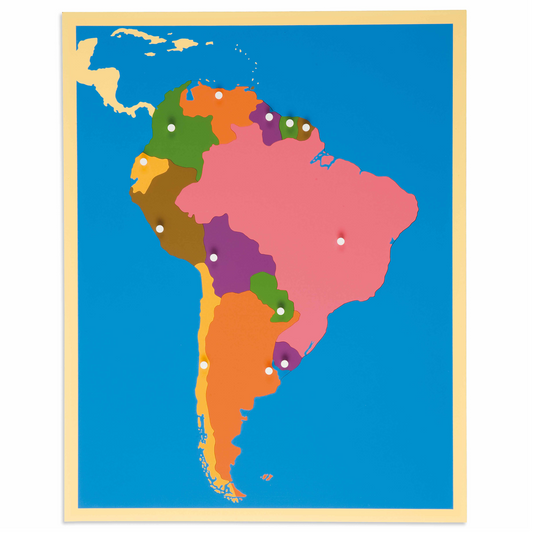 Puzzle-Karte: Südamerika - Nienhuis AMI