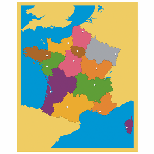 Puzzlekarte: Frankreich - Nienhuis AMI