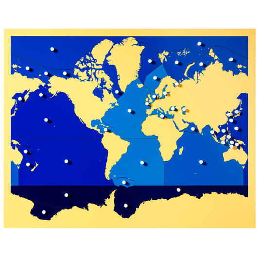 Carte-puzzle : Mers et océans - Nienhuis AMI
