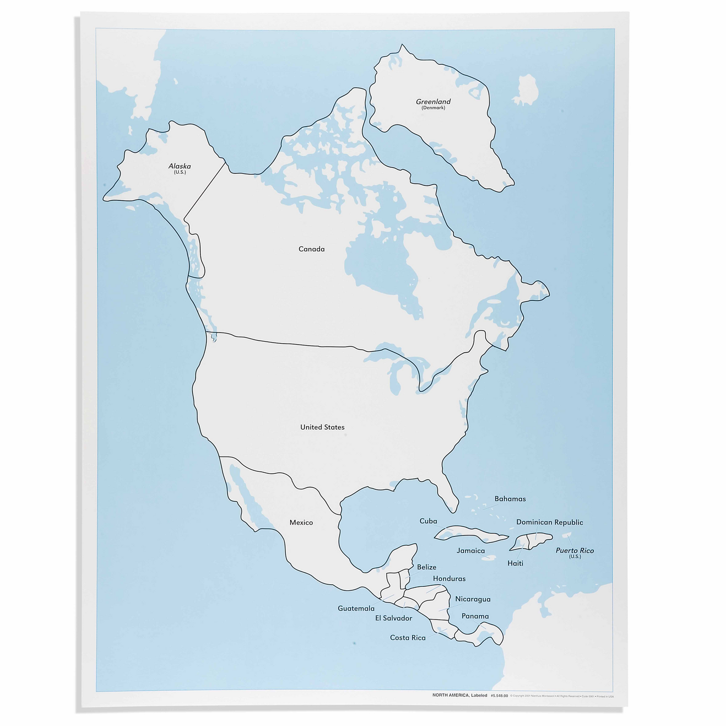 Carte de contrôle d'Amérique du Nord (en anglais) - Nienhuis AMI