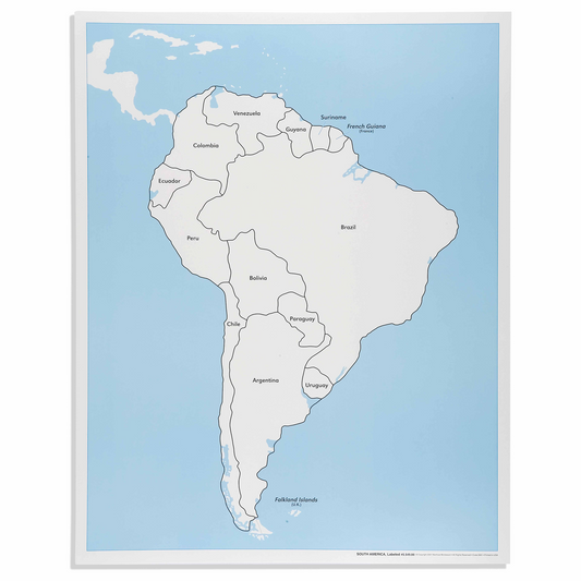 Südamerika-Kontrollkarte - Nienhuis AMI