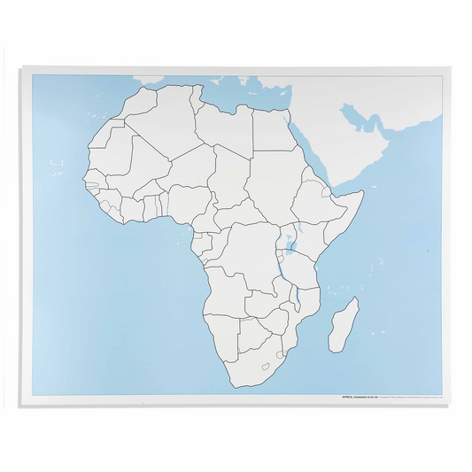 Carte de contrôle muette de l'Afrique - Nienhuis AMI