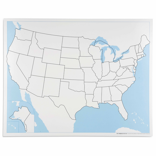 Blank control map of the United States - Nienhuis AMI