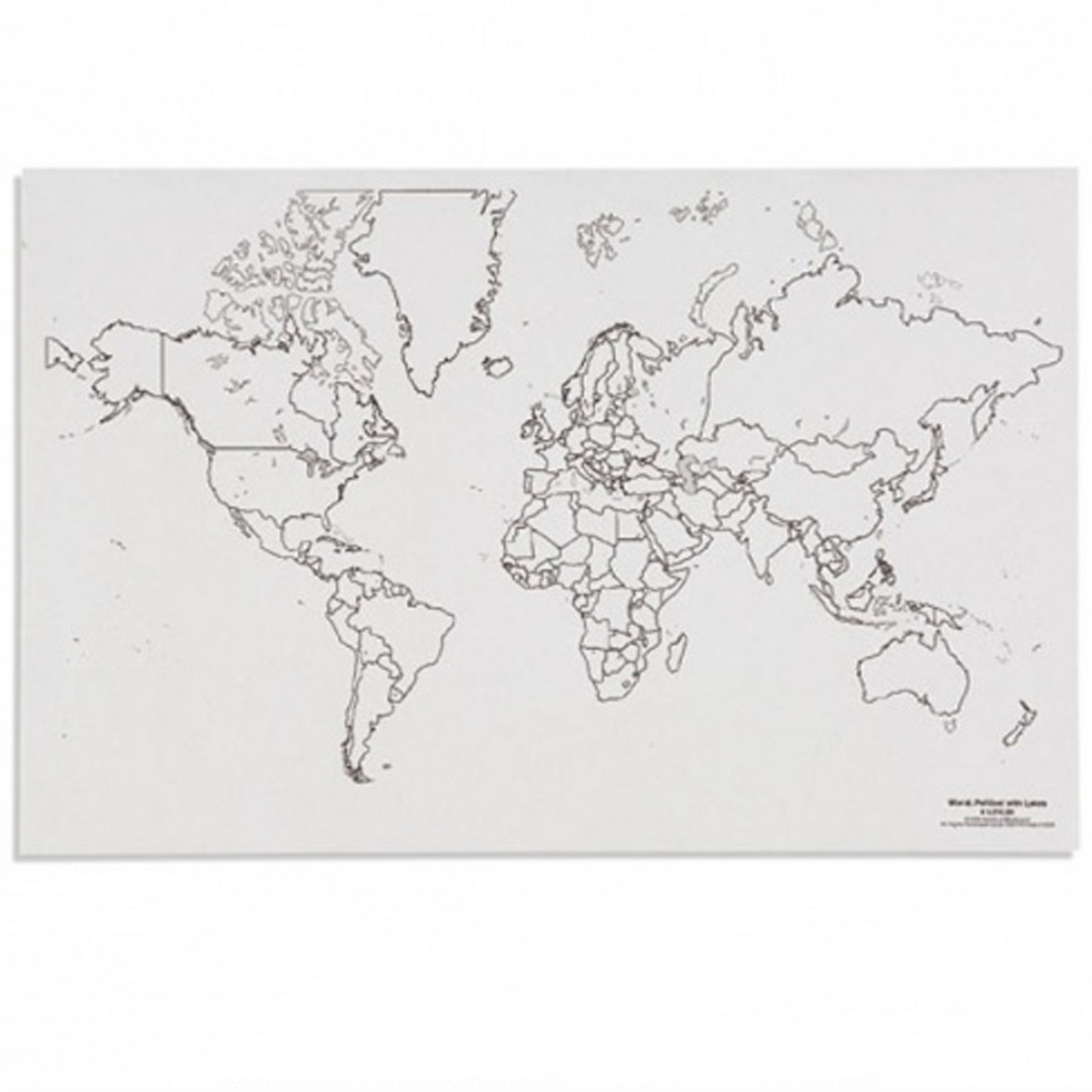 Political map of the world with lakes x 50 - Nienhuis AMI
