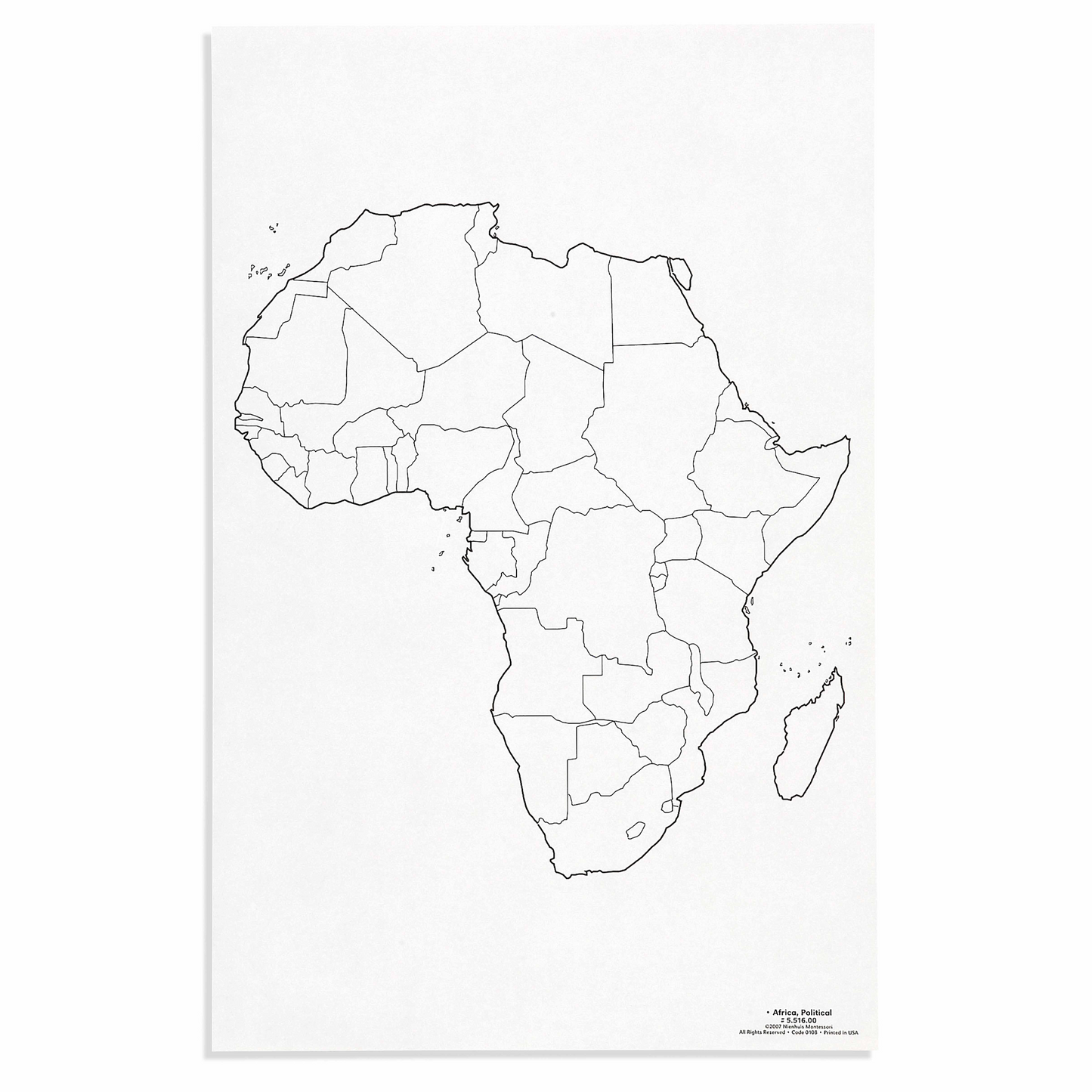 Maps of the states of Africa x 50 - Nienhuis AMI