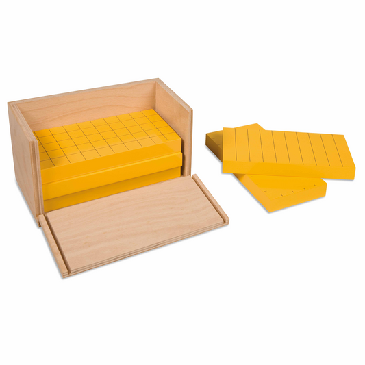 Box of five yellow prisms - Nienhuis AMI