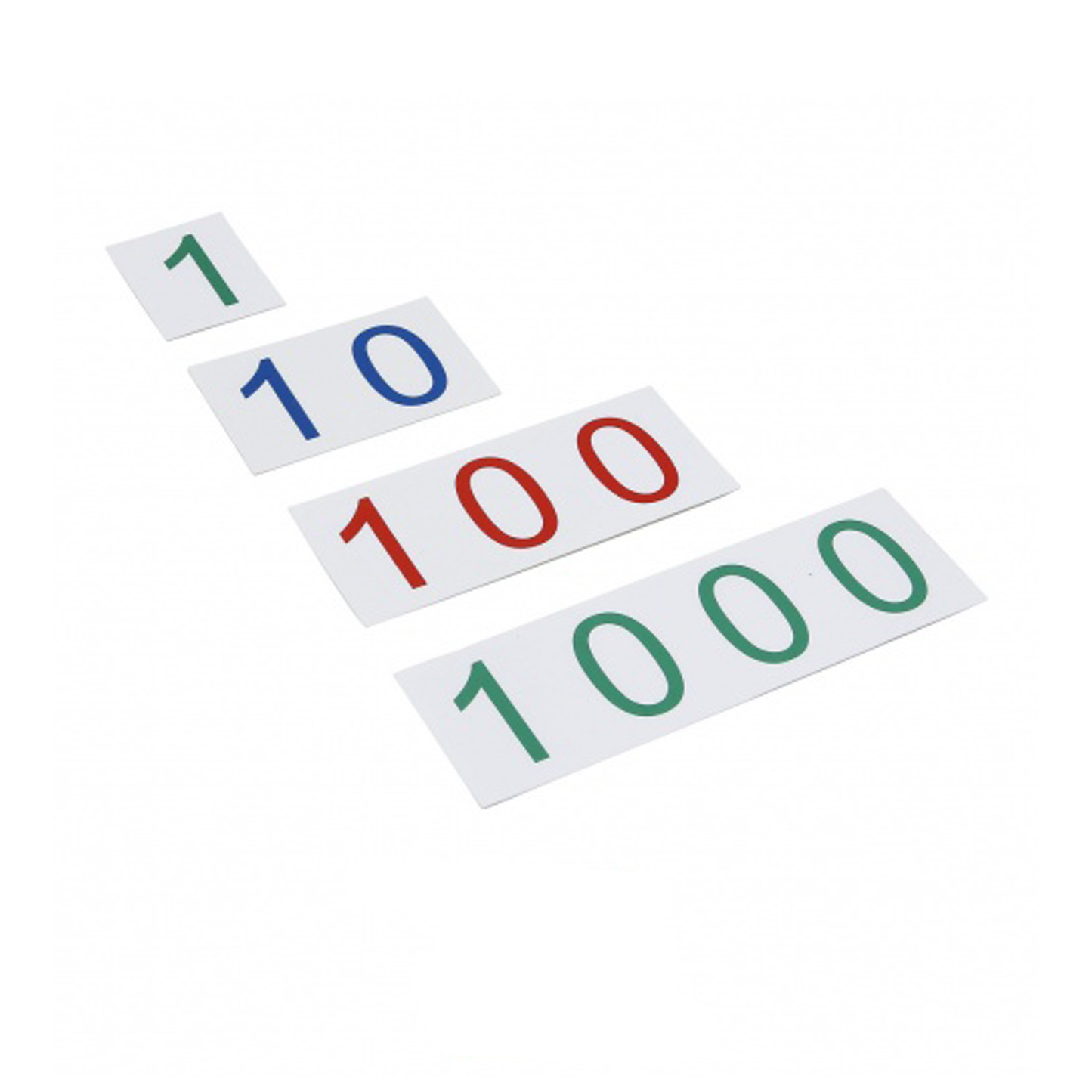 Grandes cartes des symboles en plastiques : 1 - 1 000 - GAM AMI