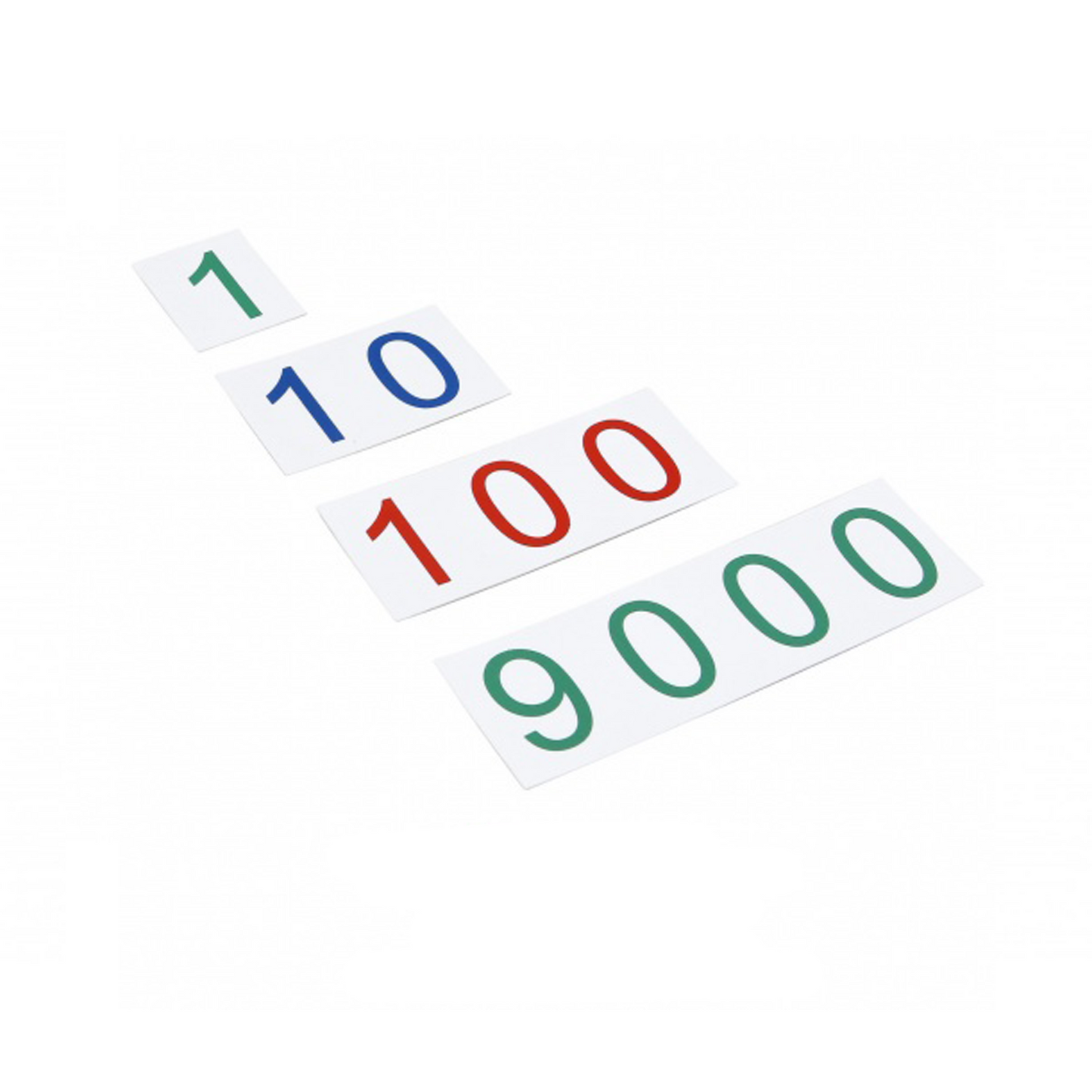Large plastic symbol cards: 1 - 9,000 - GAM AMI
