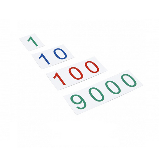 Grandes cartes des symboles en plastiques : 1 - 9 000 - GAM AMI