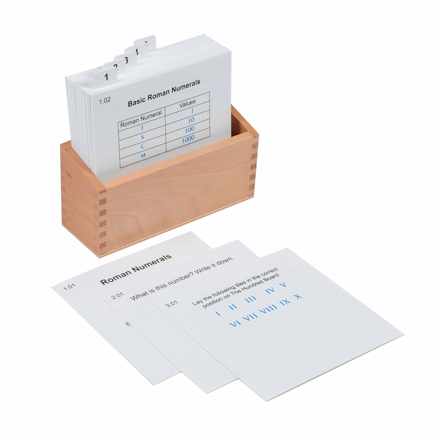 Aktivitätsdarstellung auf der Hundertertafel mit römischen Ziffern (auf Englisch) – Nienhuis AMI
