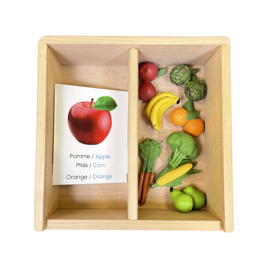 Set aus Obst- und Gemüsefiguren