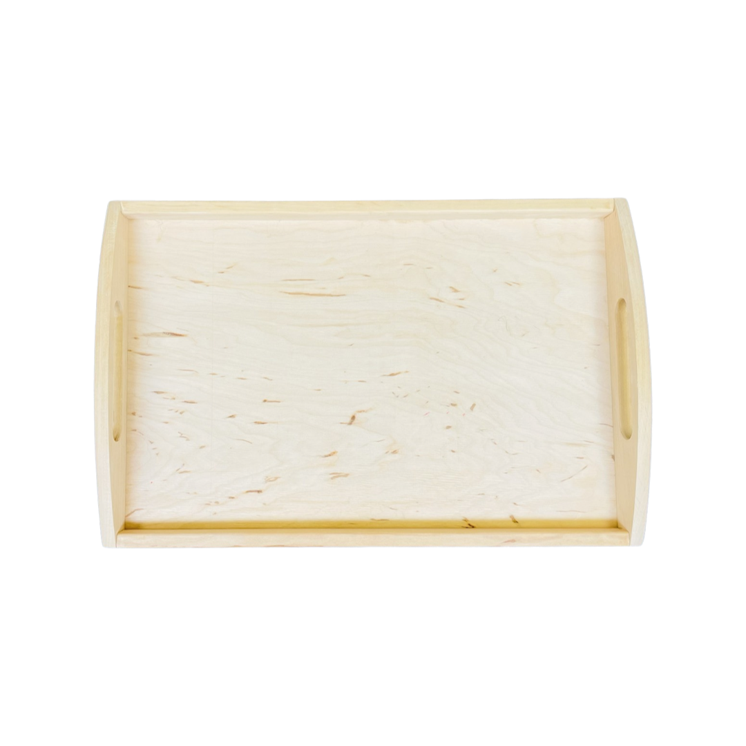 Plateaux d'activité - Lot de deux plateaux en bois (grand et petit)