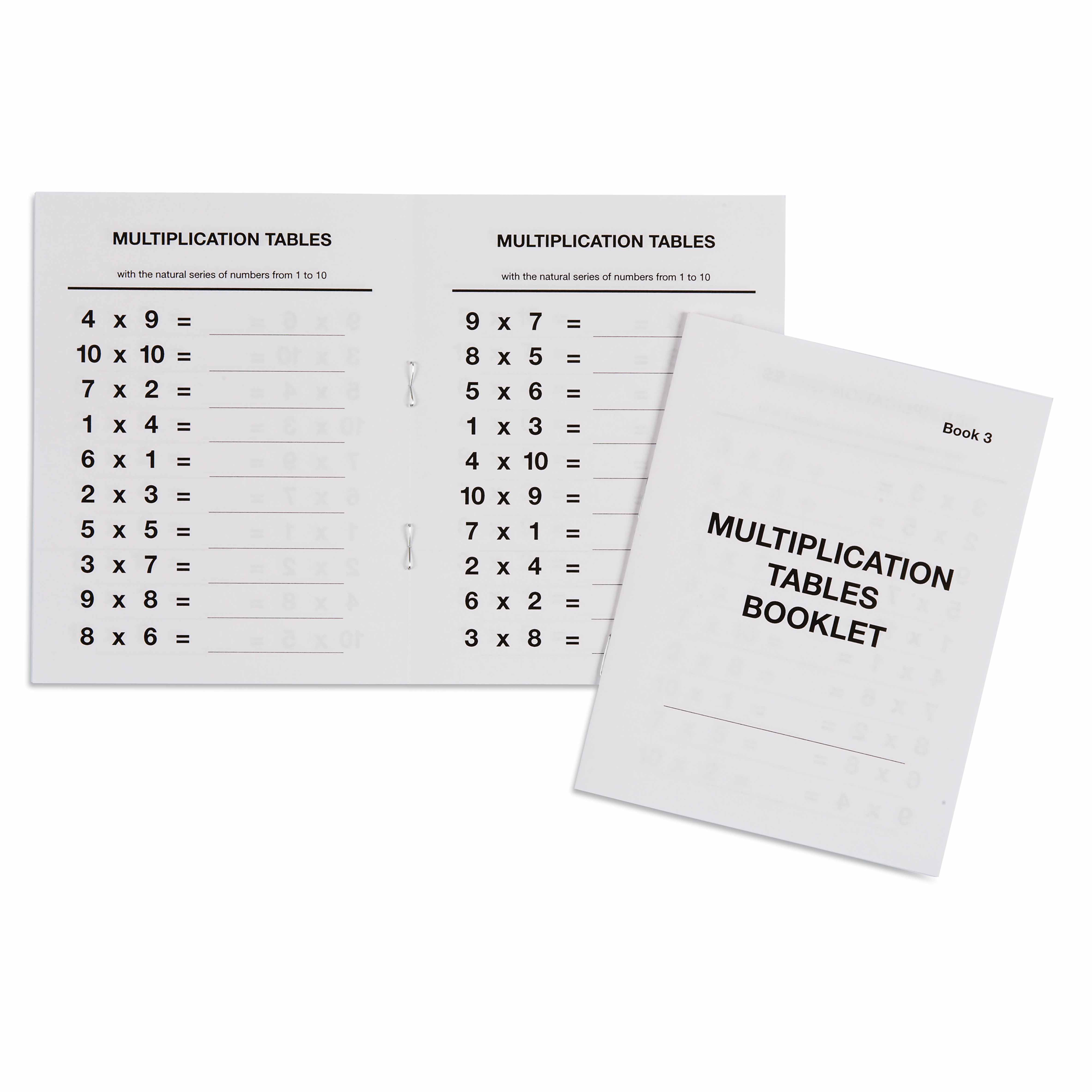 Booklet of multiplication tables n°3 - Nienhuis AMI – Ma Petite Planète ...
