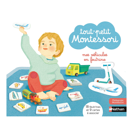 My felt vehicles - Tiny Montessori box - Nathan