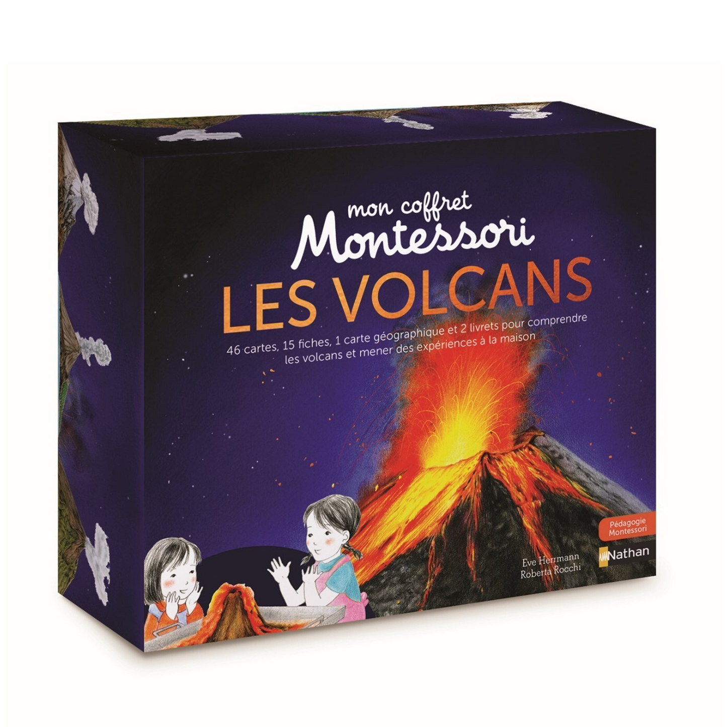 Mon coffret Montessori : Les Volcans -Nathan
