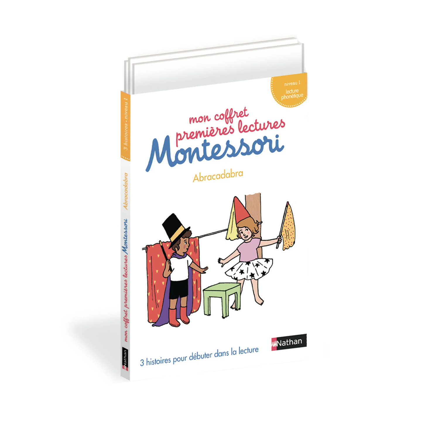 Mon coffret premières lectures Montessori - Abracadabra ! - Niveau 1 -Nathan