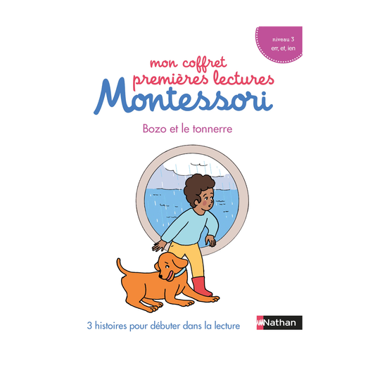 Mon coffret premières lectures Montessori - Bozo et le tonnerre - Niveau 3 -Nathan