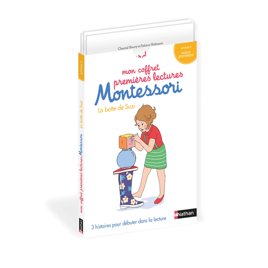 Mon coffret premières lectures Montessori : La botte de Suzi - Niveau 1 -Nathan