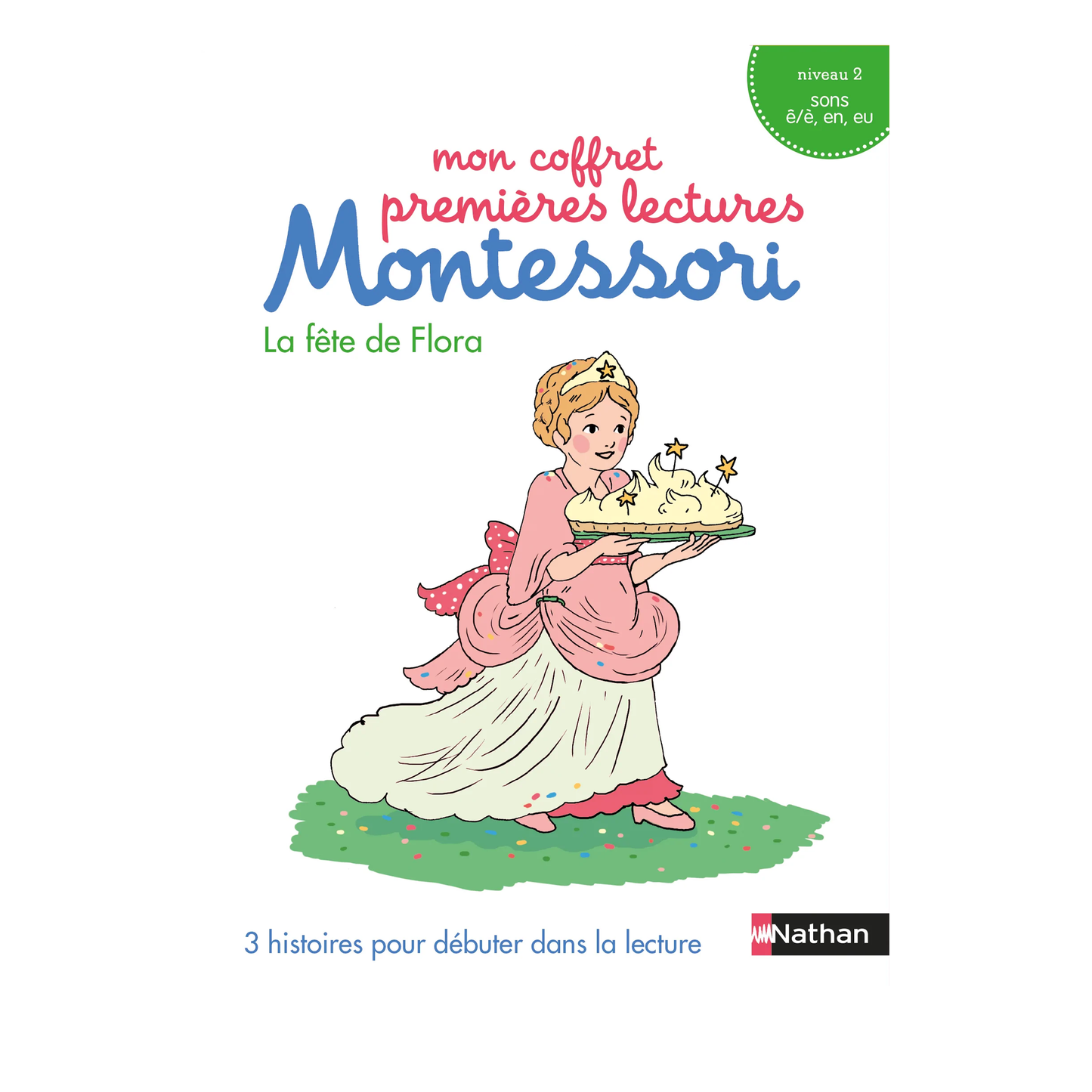 Mon coffret premières lectures Montessori : La fête de Flora - Niveau 2 -Nathan