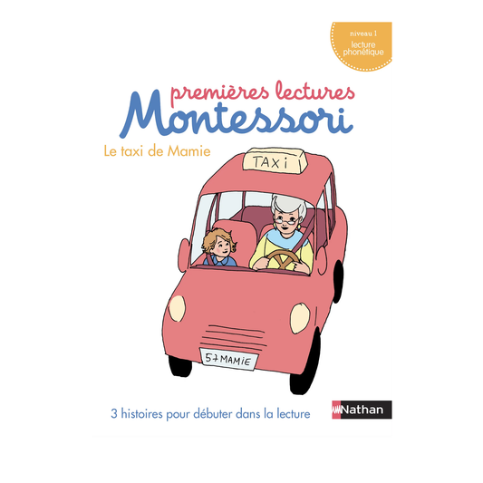 My first Montessori reading box: Grandma's taxi - Level 1 - Nathan