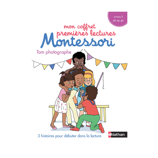 Mon coffret premières lectures Montessori : Tom photographe - Niveau 3 -Nathan