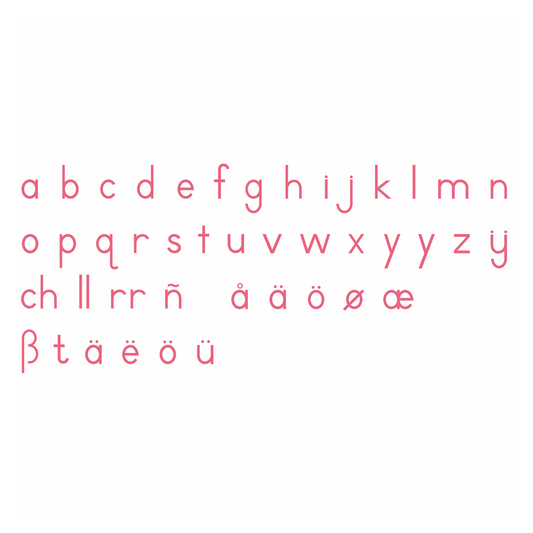 Petit alphabet mobile : script international - Rouge - Nienhuis AMI