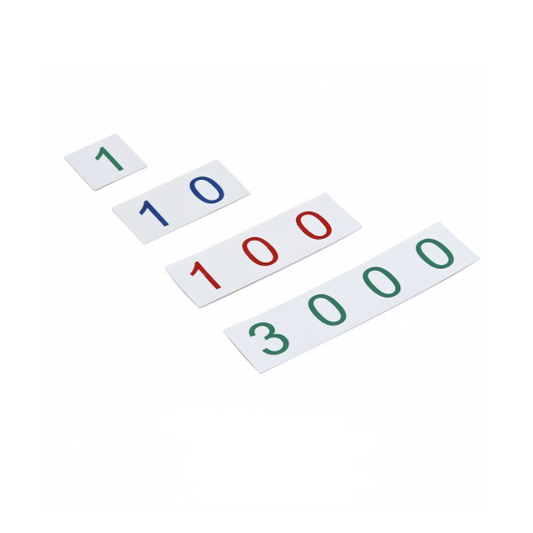 Kleine Symbolkarten aus Kunststoff: 1 - 3.000 - GAM AMI