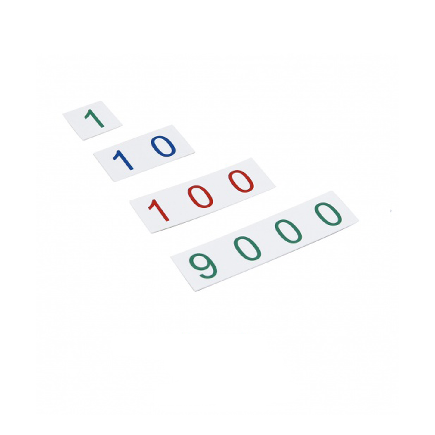 Small plastic symbol cards: 1 - 9,000 - GAM AMI