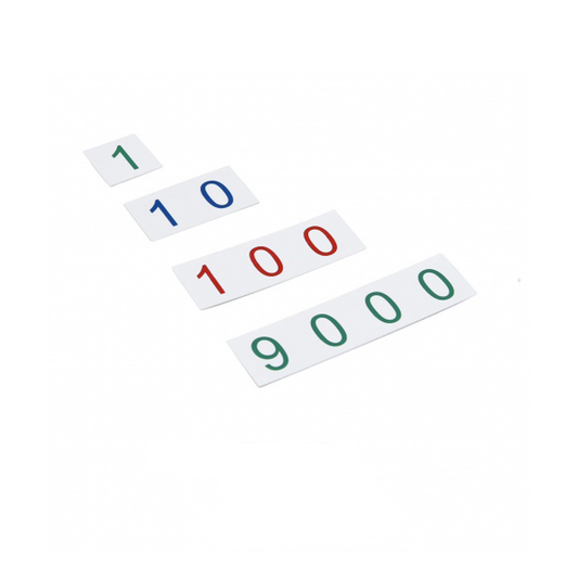 Petites cartes des symboles en plastique : 1 - 9 000 - GAM AMI