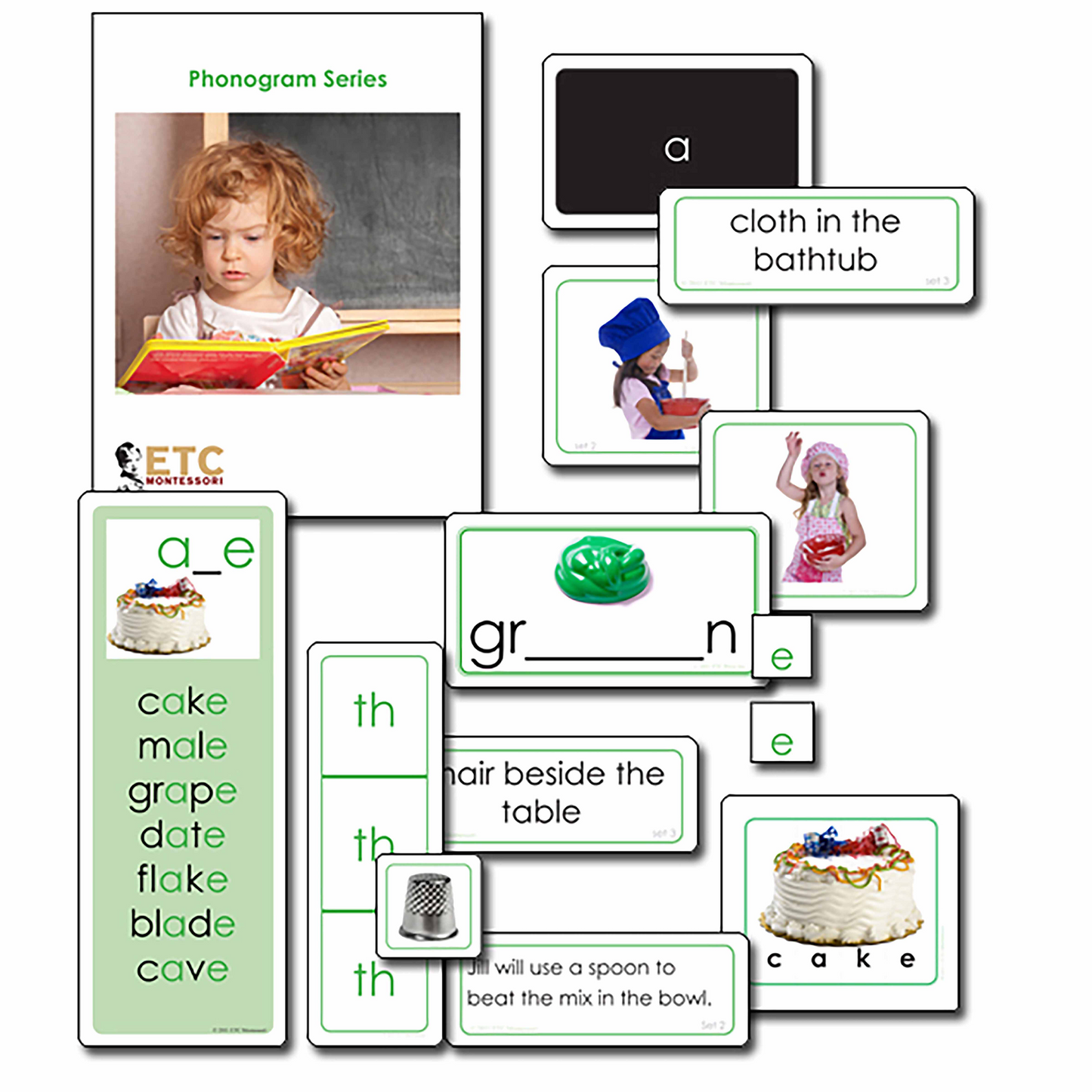 Série de lecture des phonogrammes (verte) (en anglais) - Nienhuis AMI