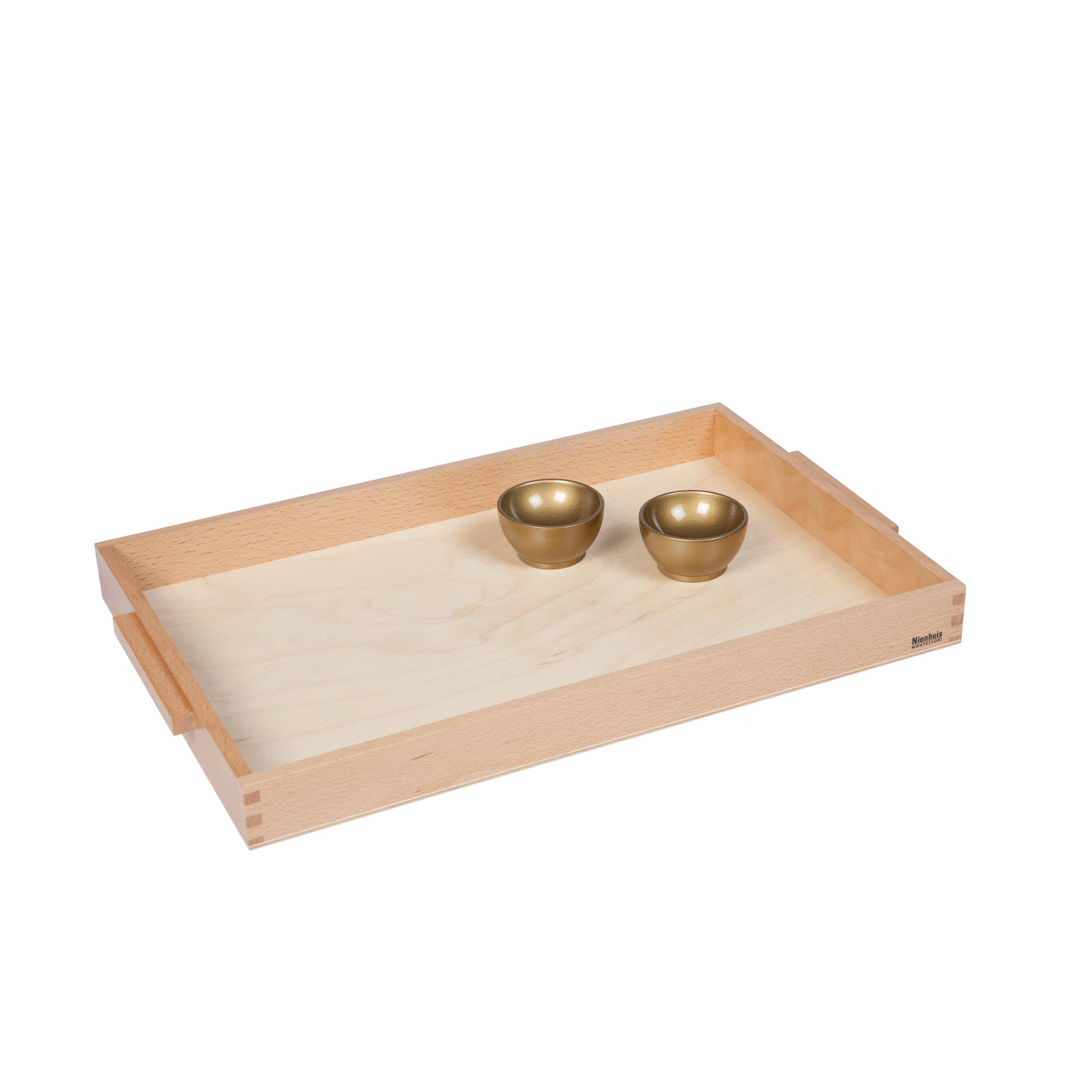 Wooden tray with 2 bowls - Nienhuis AMI