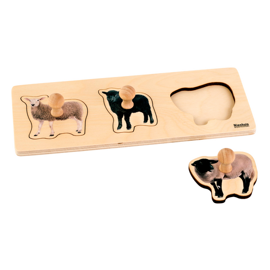 Puzzle tous petits : 3 moutons - Nienhuis AMI