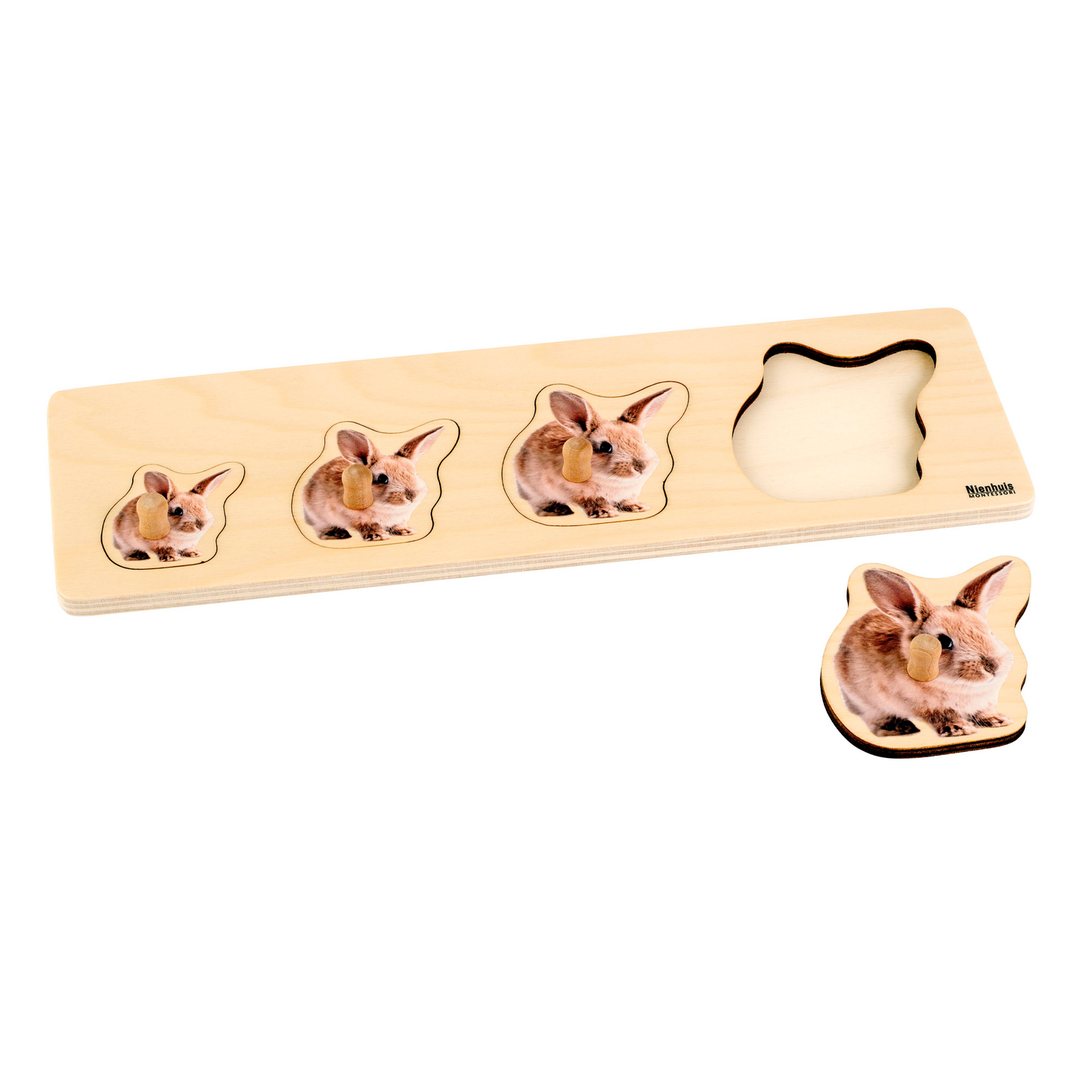 Puzzle tous petits : 4 lapins - Nienhuis AMI