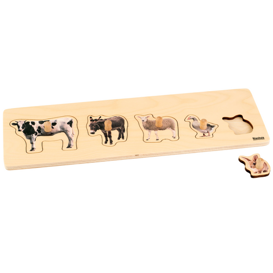 Puzzle for the little ones: 5 farm animals - Nienhuis AMI