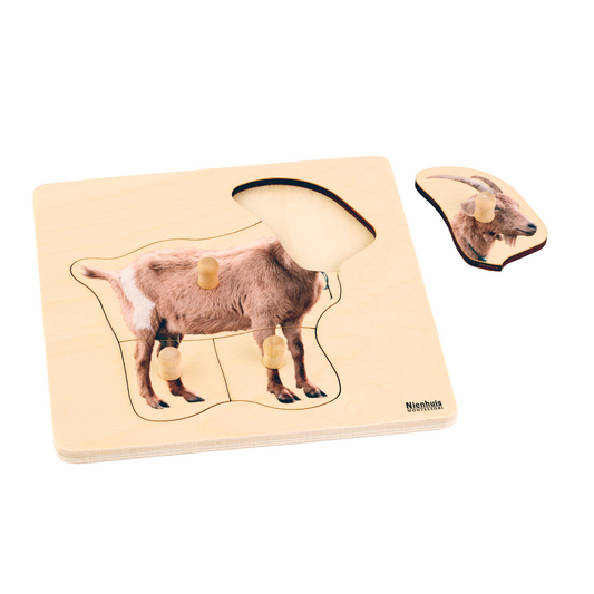 Puzzle for toddlers: goat - Nienhuis AMI