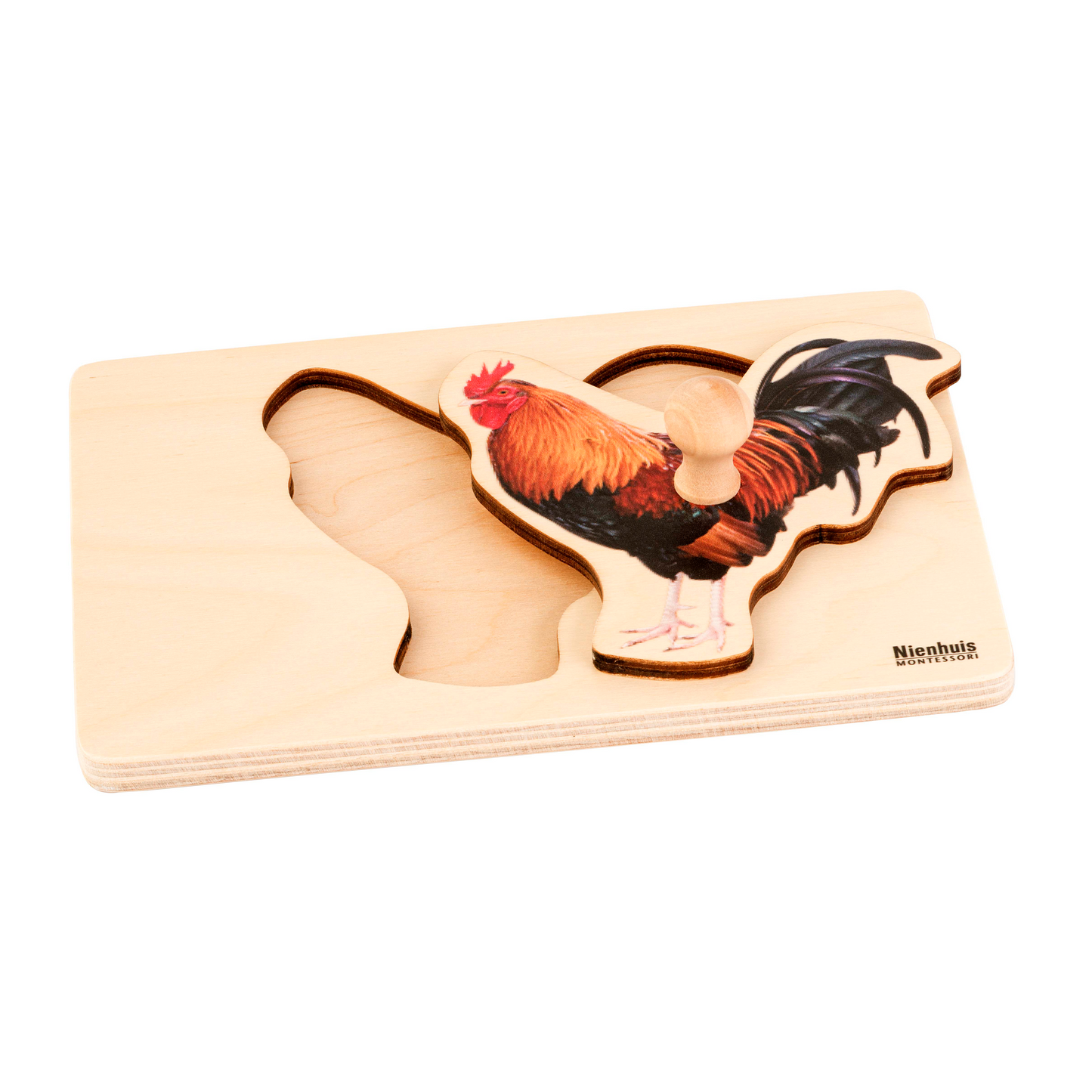 Puzzle for toddlers: rooster - Nienhuis AMI