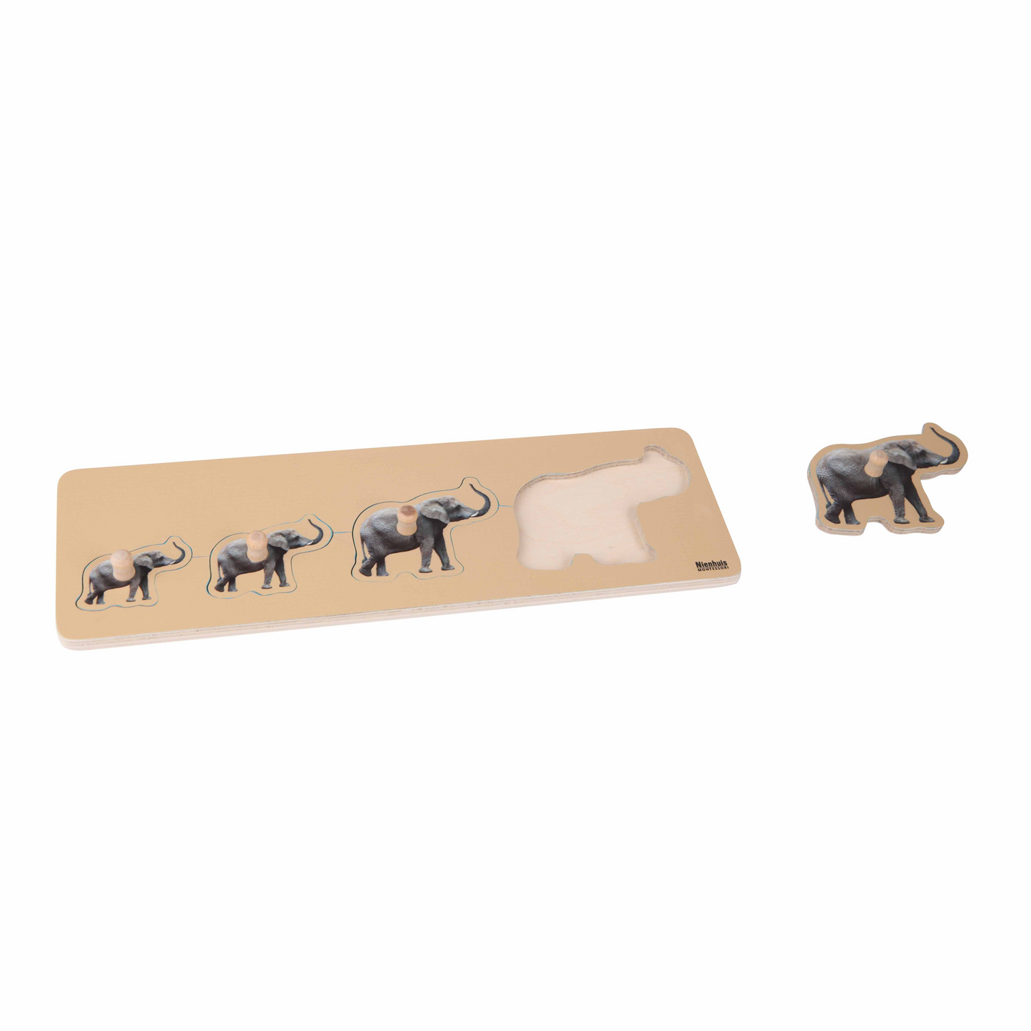 Puzzle for toddlers: elephants - Nienhuis AMI
