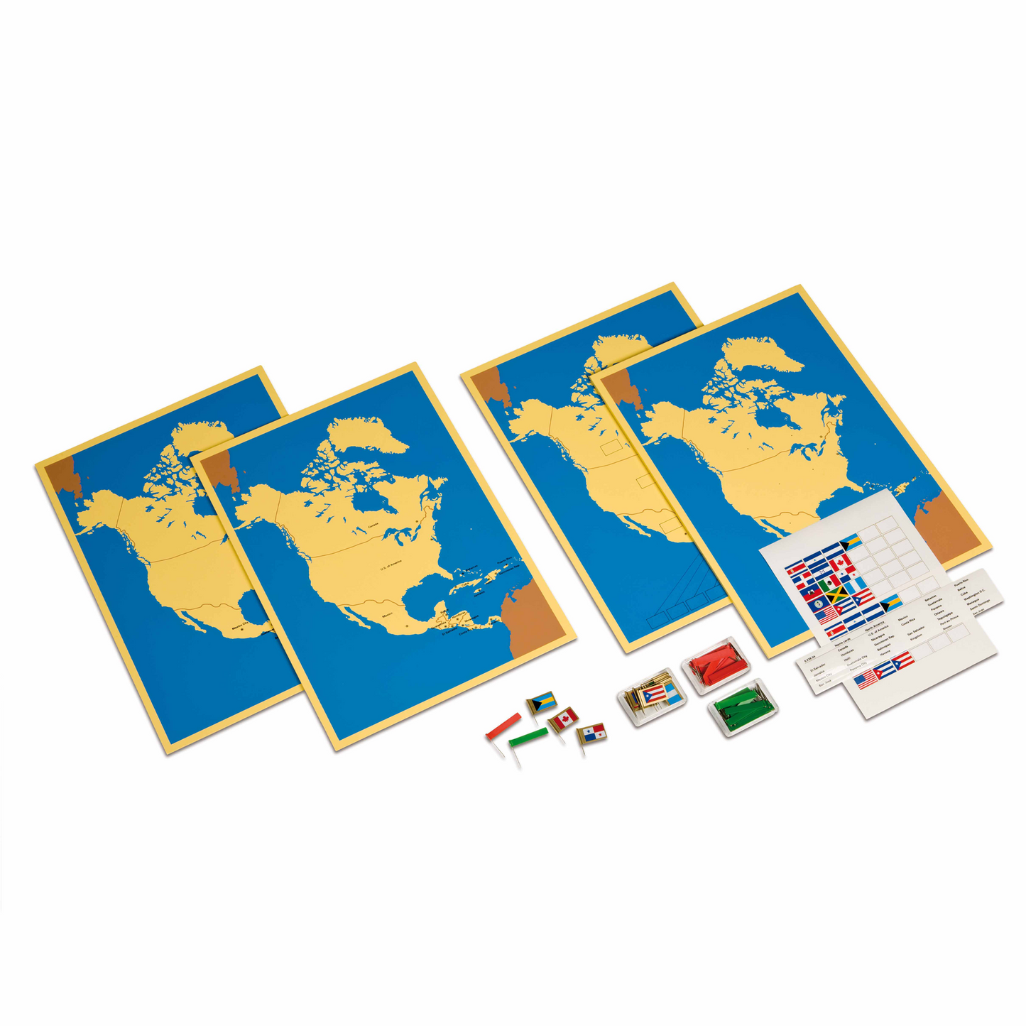 Quatre cartes de l'Amérique du Nord - Nienhuis AMI