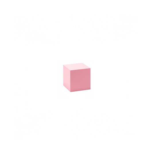 Kleiner rosa Turmwürfel 1 x 1 x 1 - GAM AMI