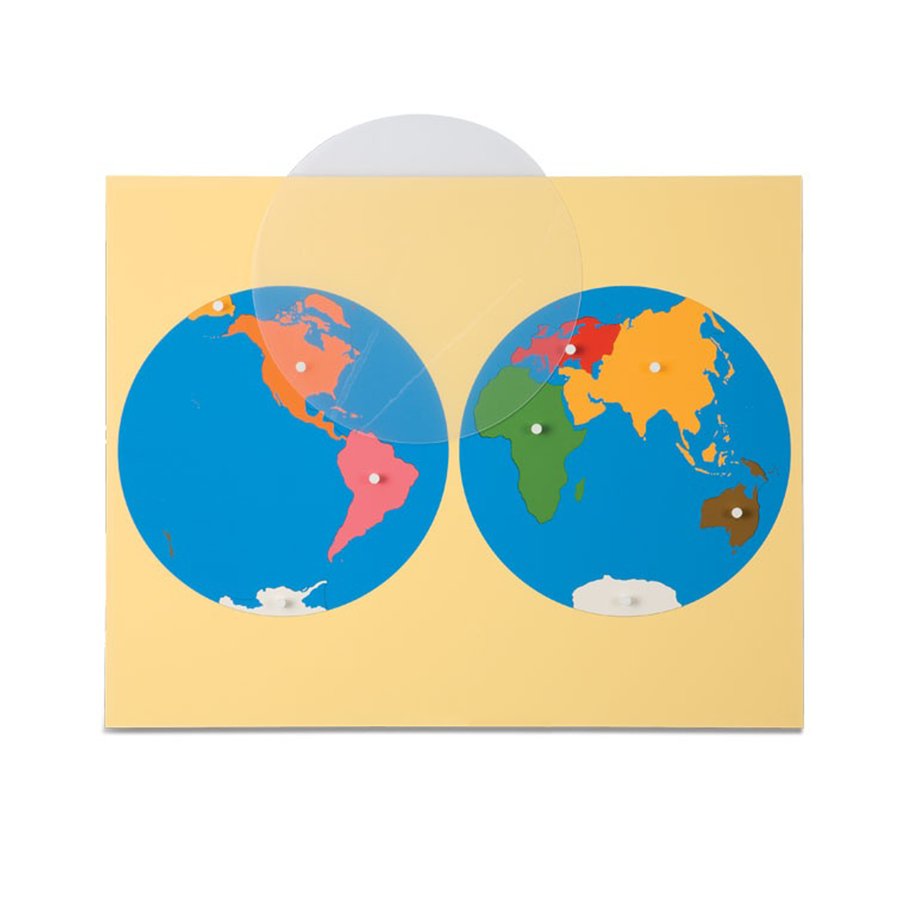 Paper Planisphere World Planisphere Puzzle Piece: North America - Nienhuis AMI – Ma ...
