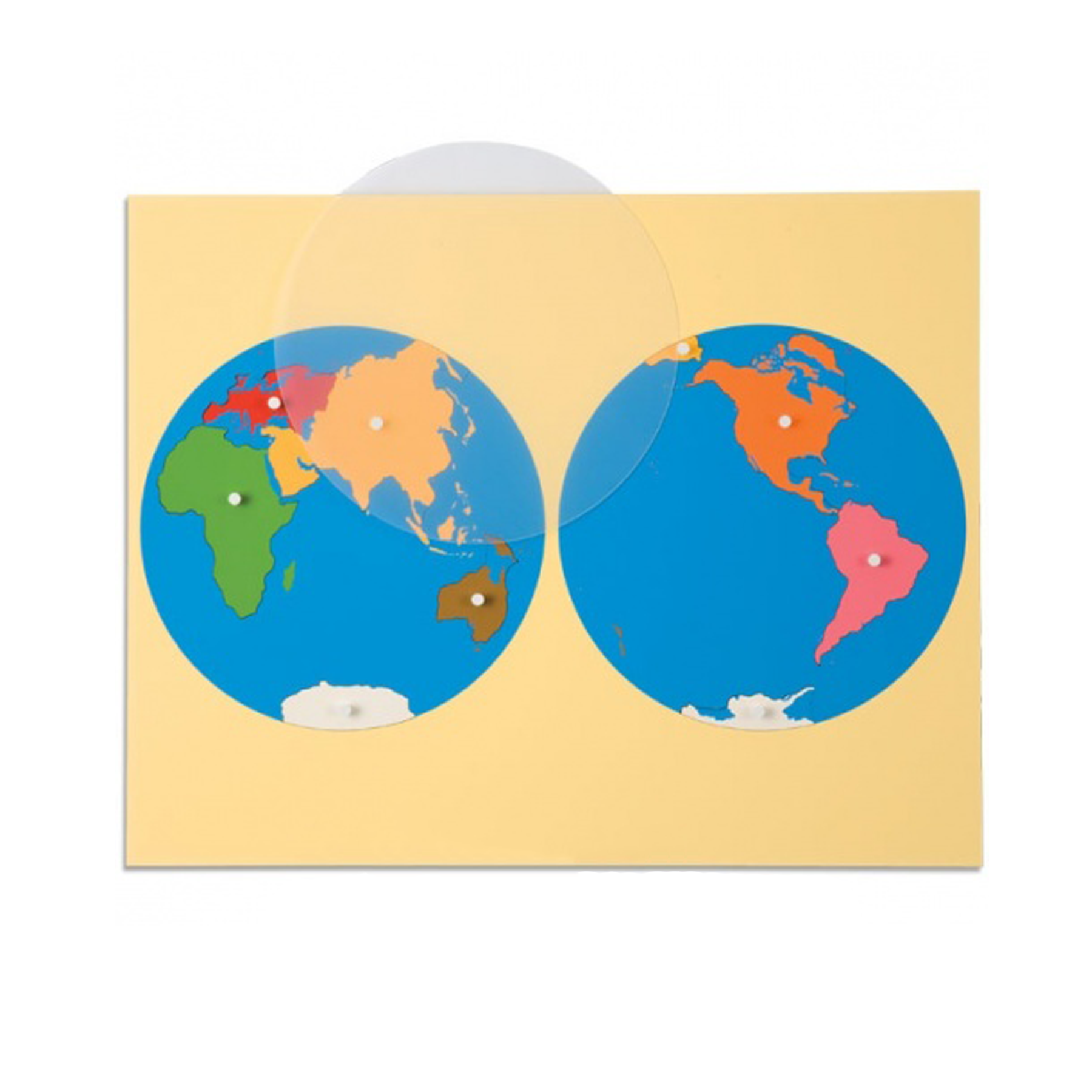 Planisphere Inflatable World Planisphere Puzzle Piece: North America - Nienhuis AMI – Ma ...