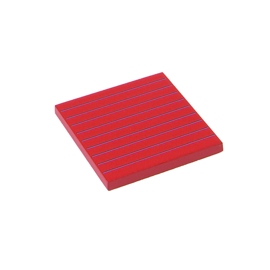 Tablette rouge matériel hiérarchique 5 x 5 x 0,5 -Nienhuis AMI