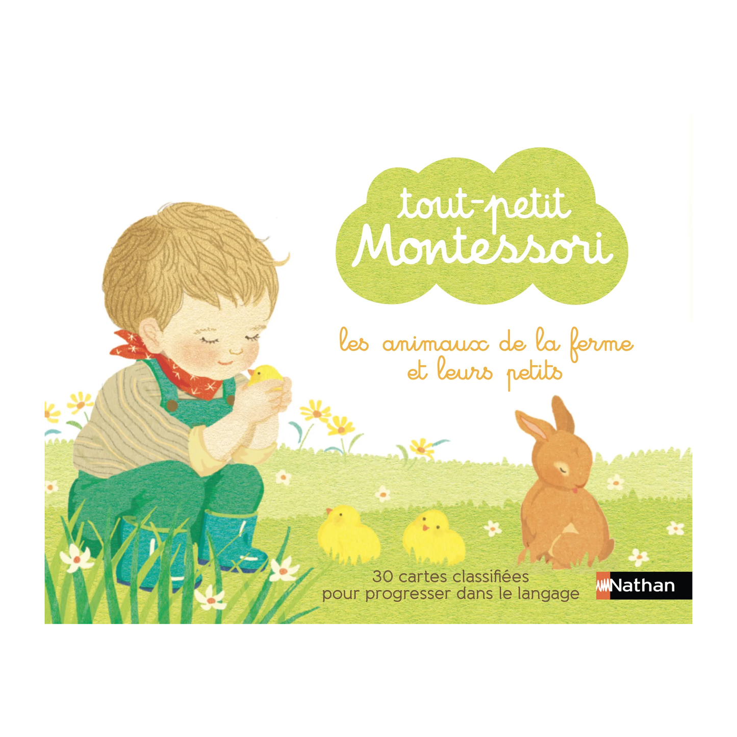 Tout-petit Montessori - Mes Animaux de la ferme en bois -Nathan