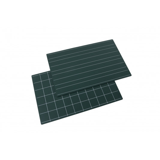 Slates with double lines and squares: set of 2 - GAM AMI