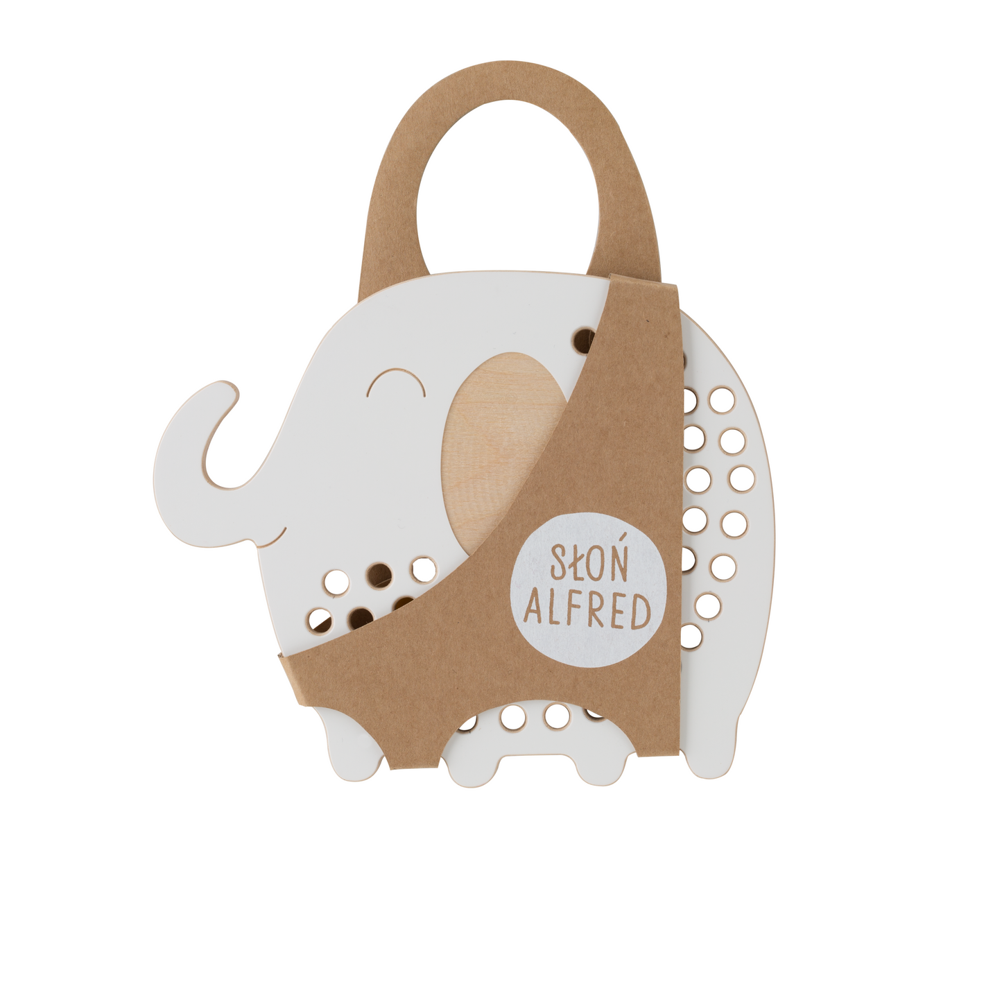 Oliver the elephant - Wooden lacing toy